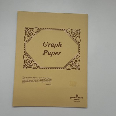 Yarn Tree Designs Cross Stitch Needlework Designer's Graph Paper 10 & 12 Squares