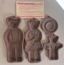 Vintage Hartstone Kamionkowe formy do ciasteczek, Bajkowe trzy niedźwiedzie Rodzina Zestaw 4 szt.