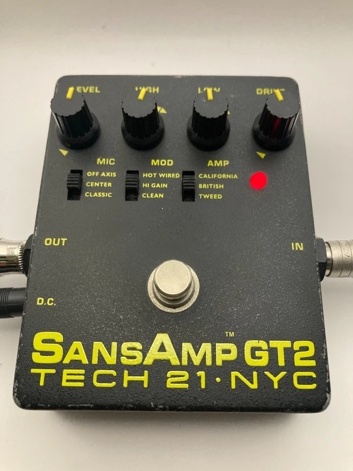 TECH21 SansAmp GT2  Amp Modeler Distortion Guitar effect pedal from japan - Image 2 of 4