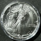 1988 Silver American Eagle $1 - BU - Brilliant Uncirculated - In Capsule