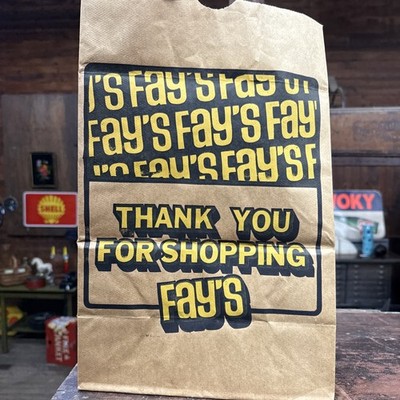 Vintage Fay s Paper Bag Grocery Store Advertisement