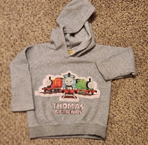 Toddler Boy Size 3t Grey Fleece Pullover Thomas The Train Sweatshirt