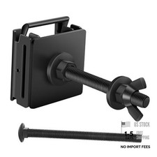 E Track Spare Tire Holder Mount, Upgraded E-Track Double Fittings Black-1 Pack