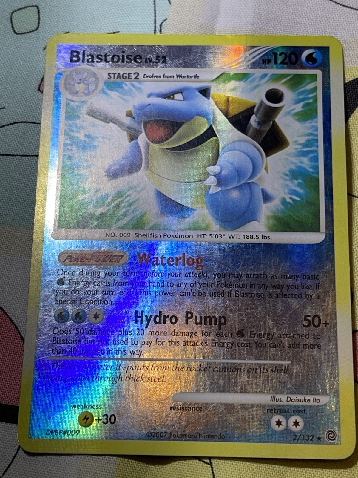 Blastoise 2/132 Secret Wonders Reverse Holo Pokemon TCG Lightly Played