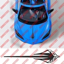 Corvette Stingray Hood Decal c5 c6 c7 c8 Sticker Vinyl Race Sports Car