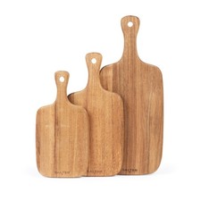 Image of Salter 3-Piece Acacia Chopping Board Set – 30/35/45cm, Hanging Hook, Durable