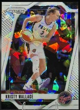 Kristy Wallace 2024 Panini Prizm WNBA #133 White Ice Prizm /35 - Indiana Fever!