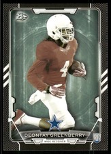 2015 Bowman Deontay Greenberry Rookie Black #56 Dallas Cowboys