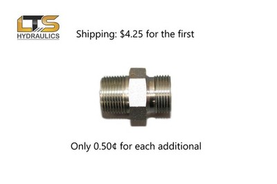 New 1/4'' Male BSPP x 1/8'' Male NPT Adapter 9007-04-02 Carbon Steel