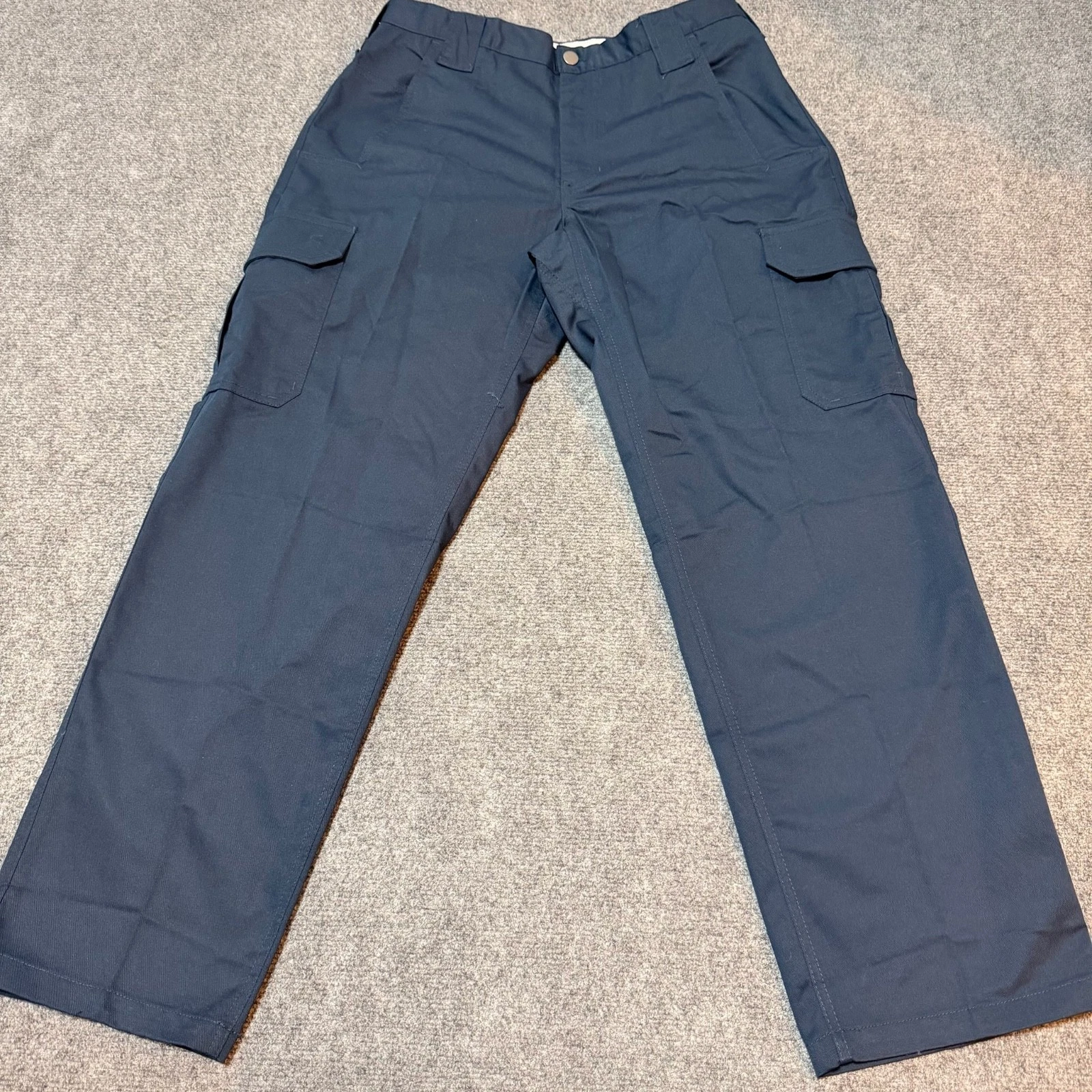 NEW Wear Guard Pants Mens 34 Blue Mid Rise Straight Cargo Pocket Comfort