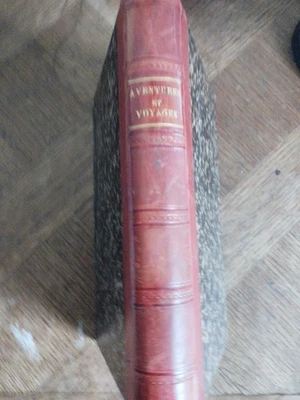 Aventures et voyages, recueil de fascicules du XIXe en livre relié - Photo 1/4