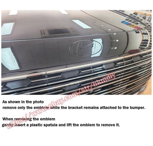 Hood Trunk Lettering Hybrid Glossy Black Emblem 4P For 2026+ Hyundai Palisade - 第 4/12 張圖片
