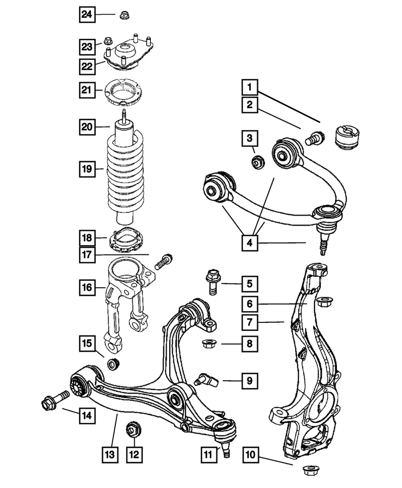 Genuine Mopar Upper Control - Arm 52090206ai 52090206AI — 第 3/3 张图片
