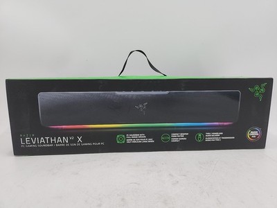 Razer Leviathan V2 X PC Soundbar with Full-Range Drivers - Compact Design - Chro