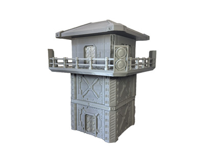 Sci Fi Gebäude Battle Watch Tower Tabletop Gelände Landschaft 28mm 32mm 3D gedruckt