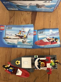 LEGO City: Fishing Boat (4642) and City Harbor Speed Boat (4641) Complete Sets