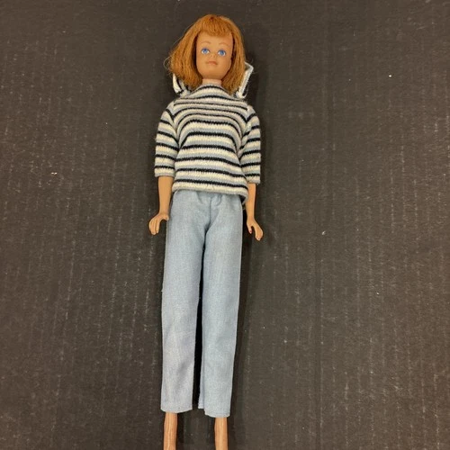 Vintage Mattel Midge Barbie Friend Doll Red Hair Japan Foot 1960s