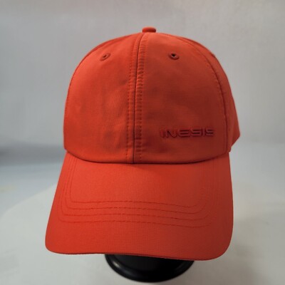 Decathlon Inesis Men's Baseball Cap Hat Strapback Red-Orange One Size