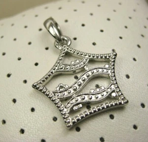 Vintage Sterling Silver Cursive Initials S Five Point Star Pendant 925
