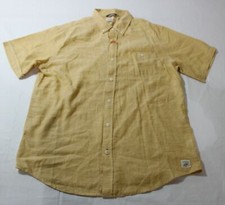 Weatherproof Vintage Men's Solid Country Twill Shirt BL1 Sauterne Large NWT