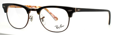 RAY BAN RB5154 5650 Tortoise Unisex Oval Full Rim Eyeglasses 49-21-140 B:37 C
