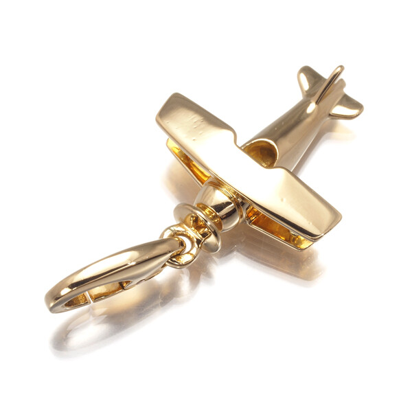 Cartier カルティエ飛行機型18kチャーム Cartier】【飛行機】カルティエ『K18YG エアプレーン チャーム