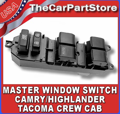 Master Electric Power Window Control Switch Driver Side Left Front For TOYOTA