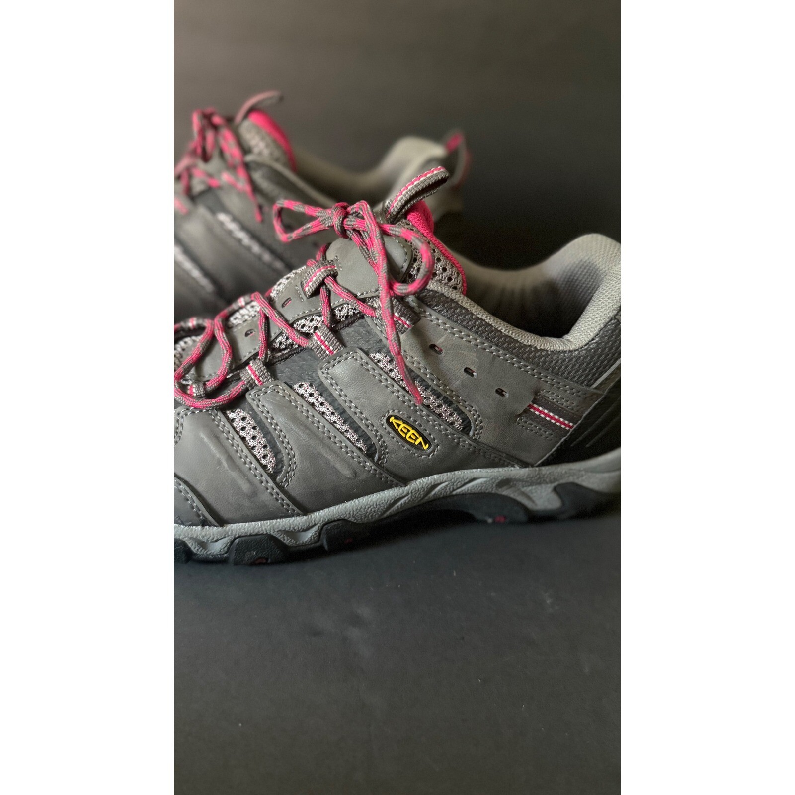 Keen Koven Scarpe da Escursionismo Trail Impermeabili Traspiranti Grigio Rosa Donna