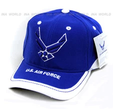 US AIR FORCE Hat USAF Logo Military Baseball Cap Official Licensed- Royal blue