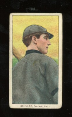 1909 T206 Baseball #431 Wildfire Schulte (Back View) GD *e1