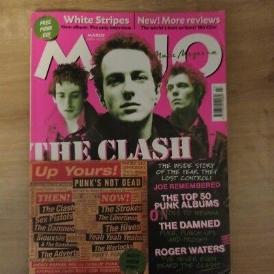 Mojo Magazine - March 2003 - The Clash, The Damned, White Stripes, CD Included.