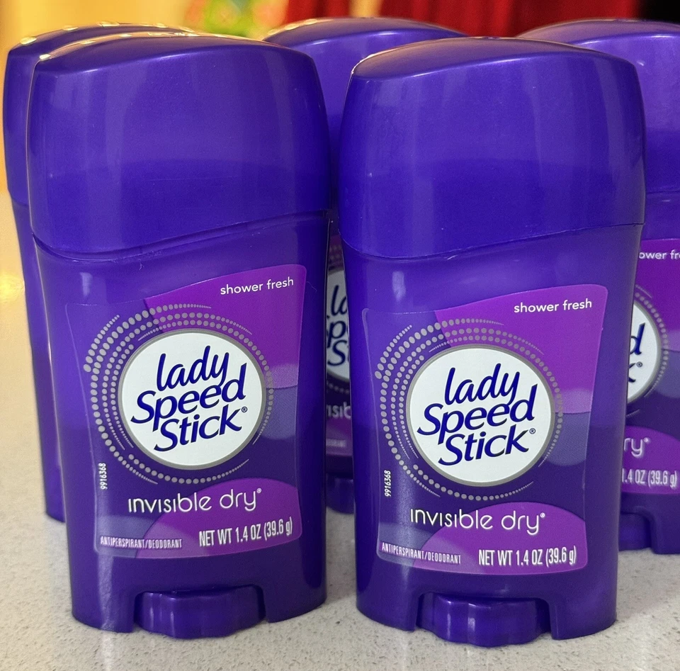 Lady Speed Stick 止汗隐形干洗淋浴新鲜 5PK X 1.4 盎司有效期至 7/26 — 第 4/4 张图片