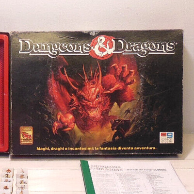 D&D Dungeons & Dragons Role Playing Game Art 2600 Italian Game Publisher Complete