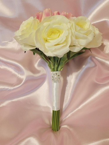 Bride Wedding Bouquet and Groom boutonniere - Picture 2 of 3