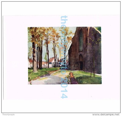 BEGENHOF, BRÜGGE, BELGIEN, BUCHILLUSTRATION (DRUCK), 1908