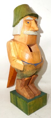 Nussknacker geschnitzt Handarbeit Herbert Burkert 30cm DDR