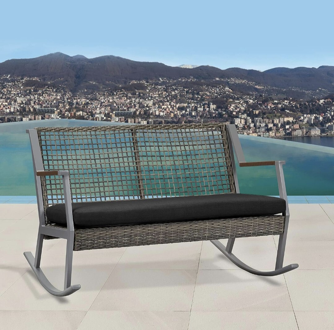 ideehome Outdoor Bench Cushion 42 x 18 x 3 Black NEW Waterproof eBay