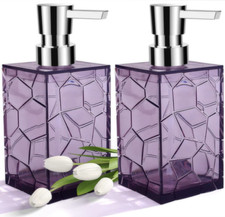 Soap dispenser with pump bottle Lotion bathroom Hand Shower Sink Dish 2pcs 10oz