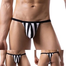 Sous-v��tements de bikini �� rayures classiques pour hommes avec bracelet ��last