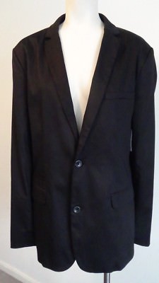 Sears NWT Structure Slim Fit Men's Jacket Size LG  and XL, Black, Inside Pocket