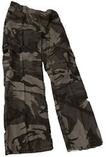 Wrangler Pants Boys 10 Reg Green Camouflage Army Style Cargo Skater Wide Leg NwT