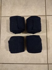 Fleece Polo Wraps navy blue horse size USED
