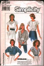 8436 Vintage Simplicity SEWING Pattern Misses Easy to Sew Slightly Shaped Top 8