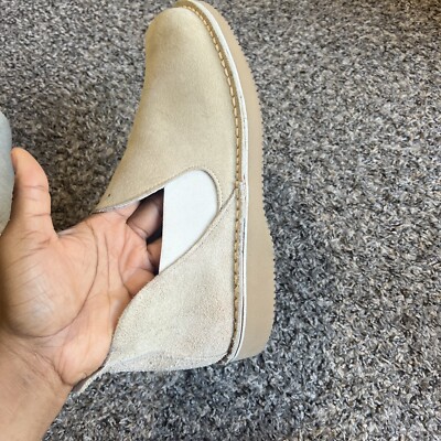 Vintage Goodyear Sole Suede Leather Slip On Shoe Loafer Men’s 9 M Beige New READ Vintage Goodyear Sole Suede Leather Slip On Shoe Loafer  main image 4
