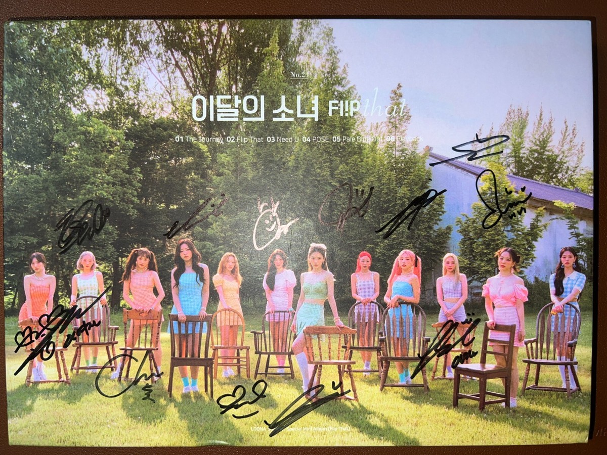 LOONA 直筆サイン入りアルバム LOONA [Flip That] All Member Autographed Signed Promo Album