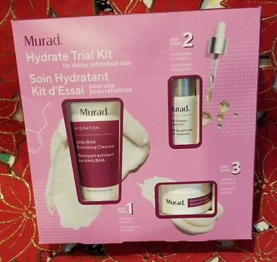 Murad Hydrate Trial Kit Skin Care System, New & Unopened