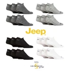 Jeep Men's Trainer Socks Performance Low Cut Cushioned with Arch Support 6 Pairs