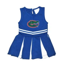 Two Feet Ahead Newborn Cheerleader Bodysuit Dress 6 Months Florida Gators New
