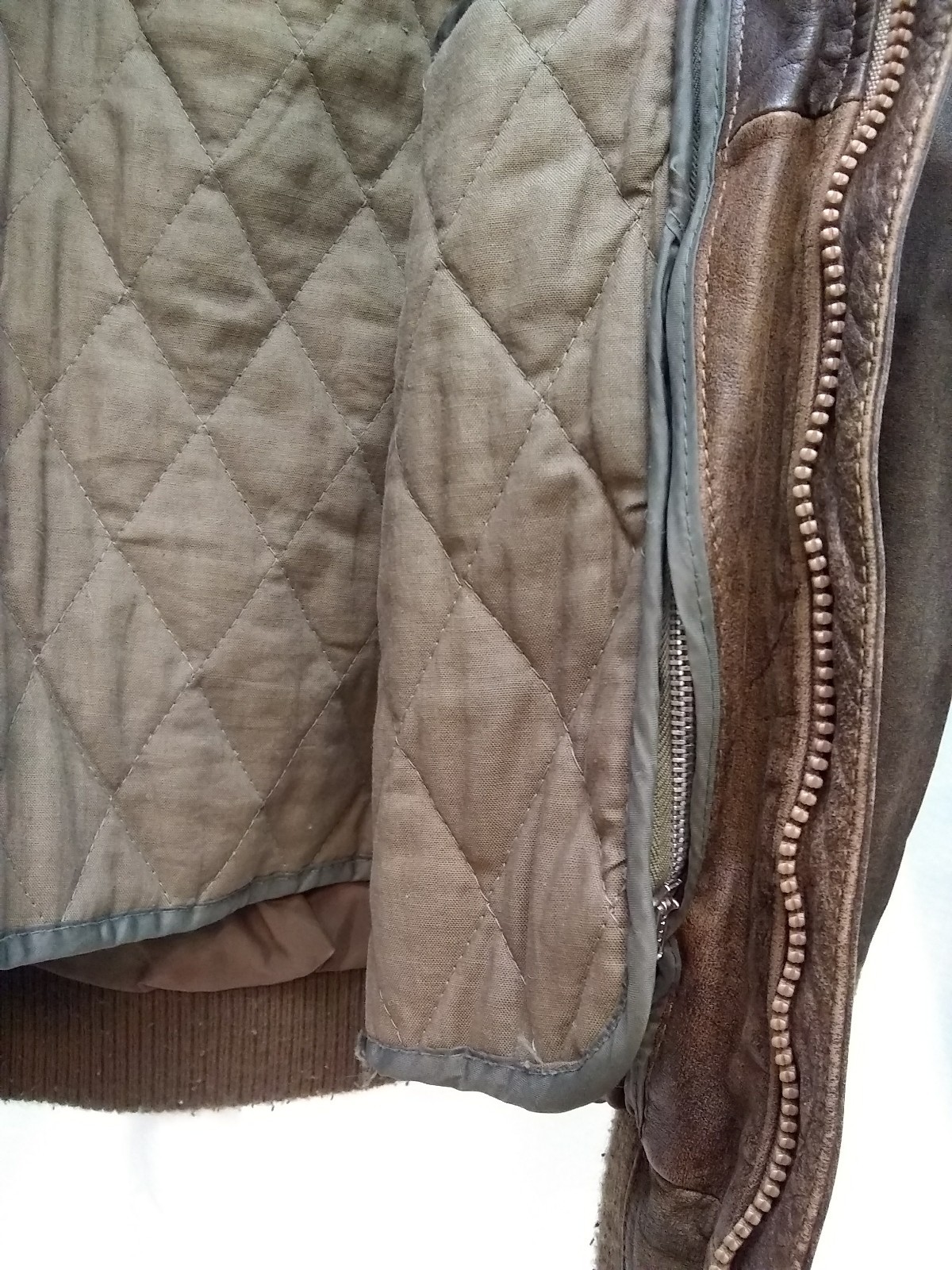 NEW ZEALAND OUTBACK COOPER COLLECTION VINTAGE LEATHER BOMBER ZIP UP