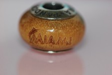 AUTHENTIC PANDORA NIB RETIRED MIAMI MARLINS BASEBALL WOOD CHARM 790705-G015